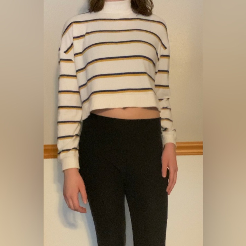 SO Striped Crop | Size XS |